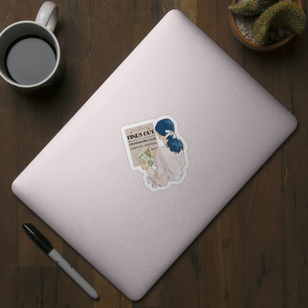 Crossword clue - Crossword - Sticker | TeePublic