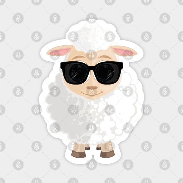 Cool Sheep Magnet by adamzworld
