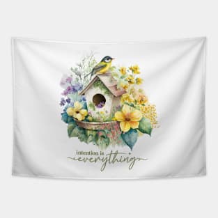 Birdhouse Melody 2 Tapestry