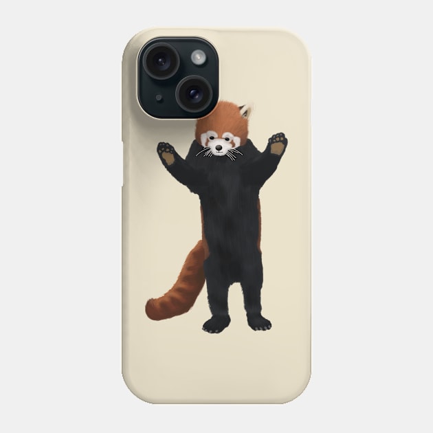 Red panda Phone Case by 752 Designs