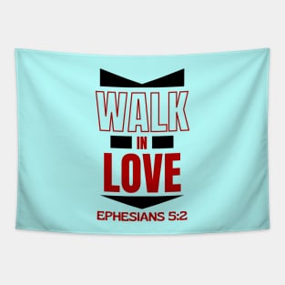 Walk In Love | Christian Typography Tapestry