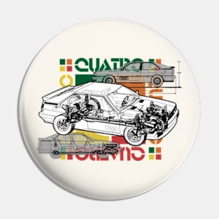 QUATRO (1980s drink) Pin