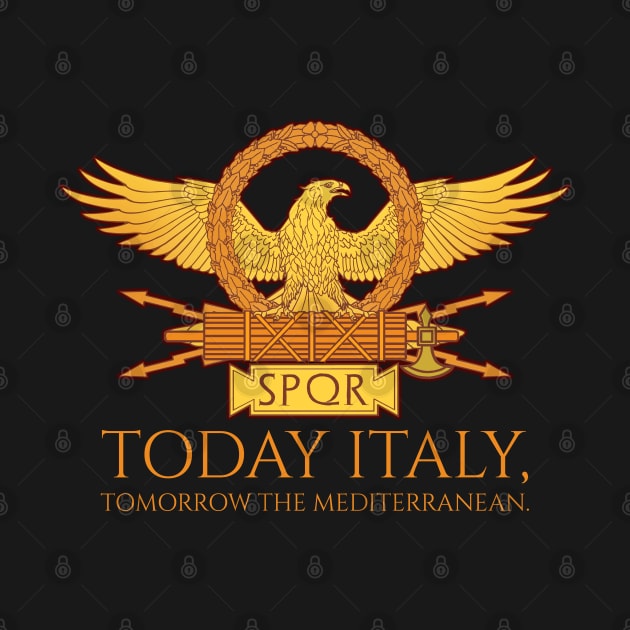 Ancient Rome SPQR - Today Italy, Tomorrow The Mediterranean by Styr Designs