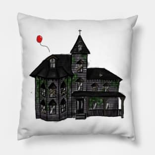 Haunted House Pillow