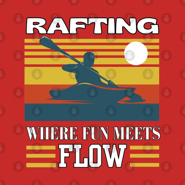 Vintage Rafting Where fun meets the flow by Just-One-Designer 