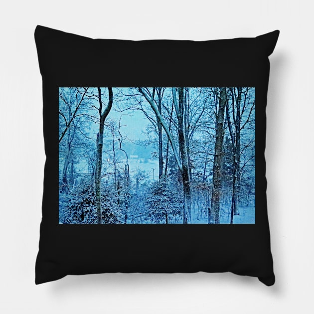 White Out Pillow by EileenMcVey