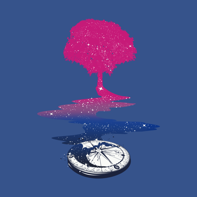 Bisexual Tree LGBT Pride Flag by Psitta