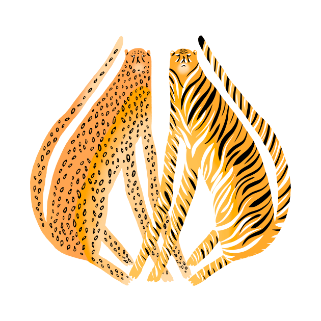 Tiger and Leopard print by empaduggan