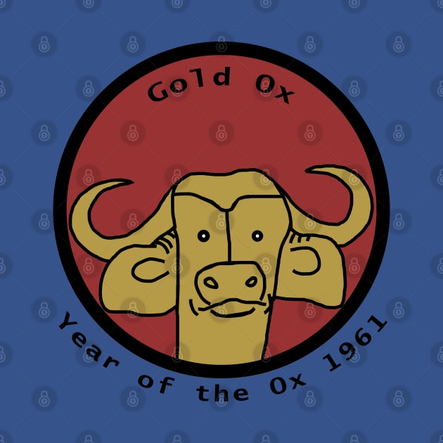 Year of the Gold Ox 1961 by ellenhenryart