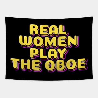 Real Women Play The Oboe Tapestry