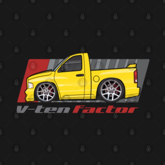V10 Factor-Yellow - Ram Truck - T-Shirt