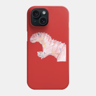 The T-Rex and the Fuzzy Bunny Phone Case