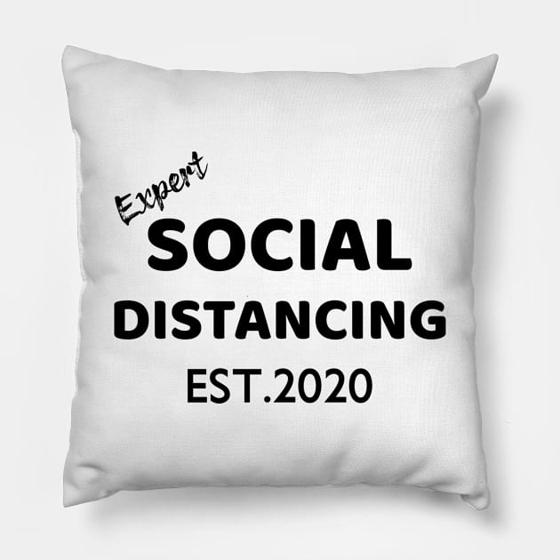 Expert Social Distancing ESP.2020 Pillow by EmmaShirt