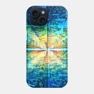 psychedelic Aviation Flight Cockpit Phone Case