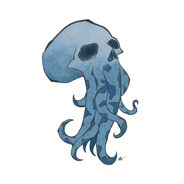 Skull Octopus by randamuART