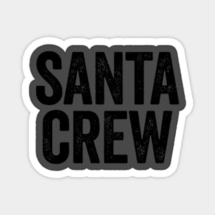 Santa Crew Black Magnet