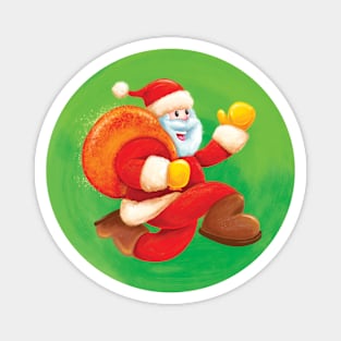 Confused Santa Magnet