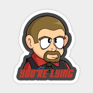 MDF Freeze Emoji "You're Lying" Magnet