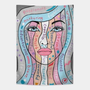 WOMEN Empowerment - Inspirational Quotes Tapestry