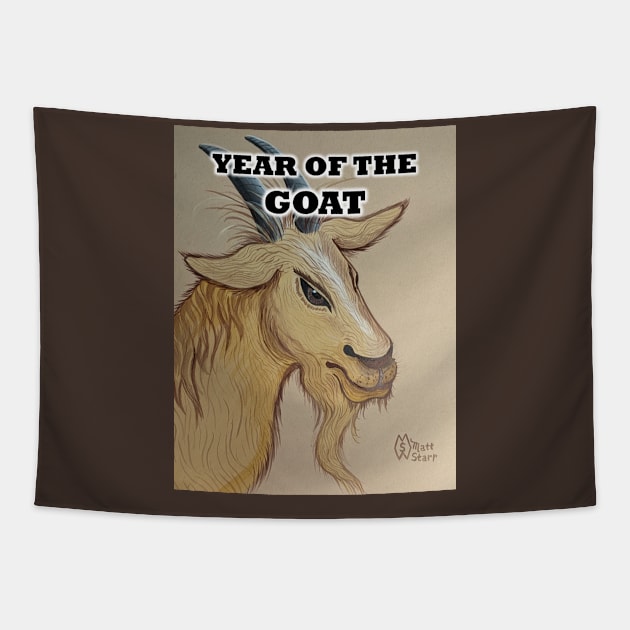 Year of the Goat Tapestry by Matt Starr Fine Art