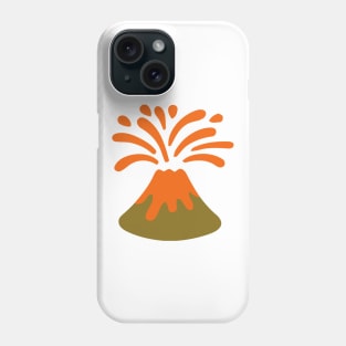 Volcano Erupting Emoticon Phone Case