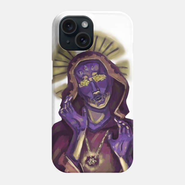 Mystical illustration of a nun Phone Case by ikigaishop