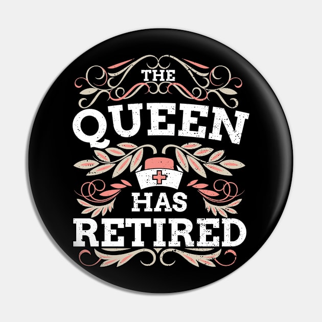 The Queen Has Retired Pin by indigosstuff