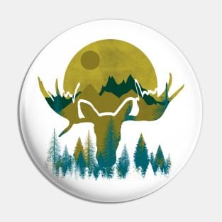 Moose land Pin