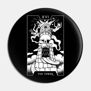 16. THE TOWER TAROT CARD T-SHIRT Pin