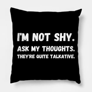 Thoughtful Talker: Introvert's Inner Voice Pillow