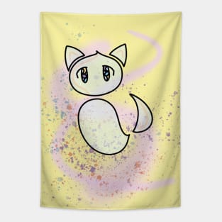 Fantasy Air Elemental Cat Tapestry