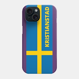 Kristianstad City in Swedish Flag Phone Case