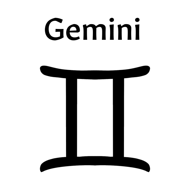 Gemini star sign merchandise by maddiesldesigns