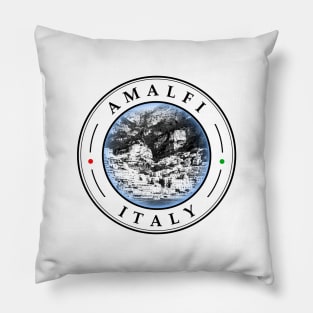 Amalfi Italy - circular design 2 Pillow