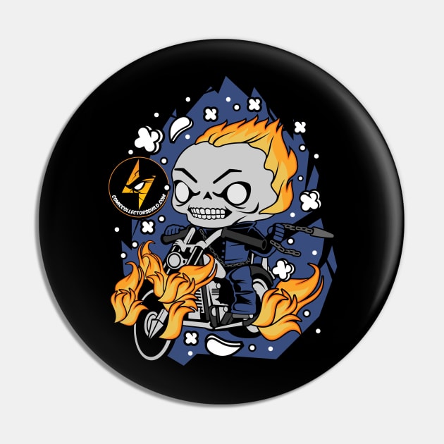 CCG Phantom Biker Pin by Comic Collectors Guild 