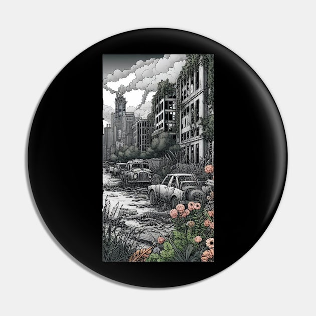 Post-Apocalypse Pin by Jason's Finery