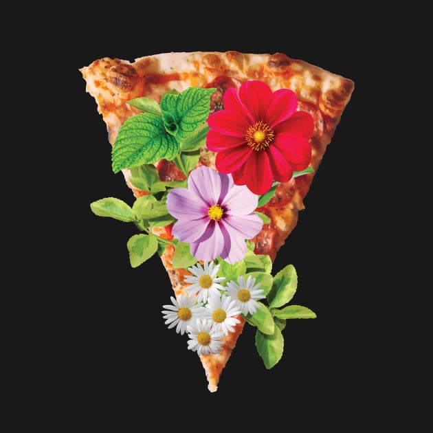 A Slice of Floral Pizza by XOZ