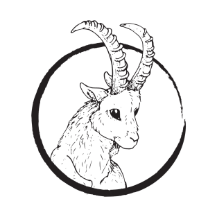 Pen & Ink Goat Head T-Shirt