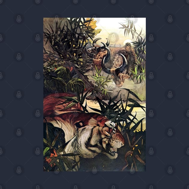 Jungle Book - Shere Khan - E.J. and Maurice Detmold by forgottenbeauty