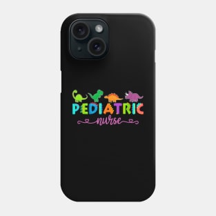 PICU Pediatric Nurse Dinosaurs Peds Nurse Phone Case