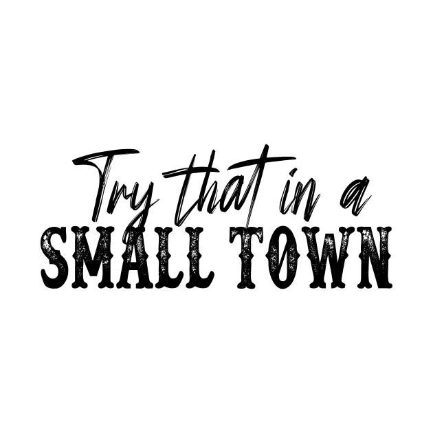 Try That In A Small Town Shirt Lyric Shirt American Flag Quote Country Music Shirt Country Music Lovers Shirt Gift For Music Lovers by SouQ-Art