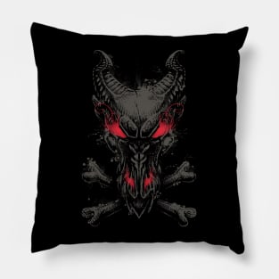 All the Powers of Hell (grey) Pillow