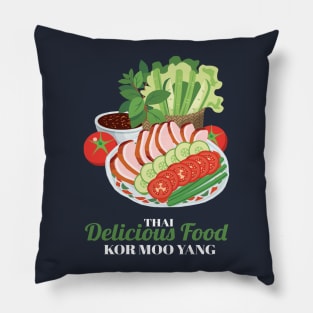 Kor Moo Yang Thai Delicious Food Pillow