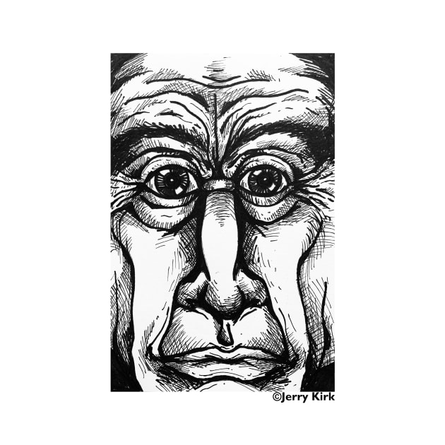 'PORTRAIT OF AN OLD MAN WHO EXISTS ONLY IN MY IMAGINATION' by jerrykirk