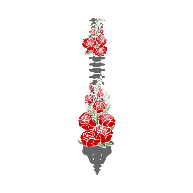 Human spine. Roses with spine. by 397House