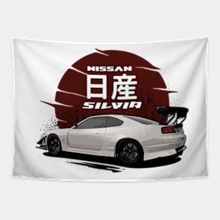 Nissasn Silvia S15, JDM Car Tapestry