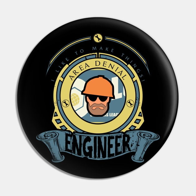 Engineer - Blue Team Pin by FlashRepublic