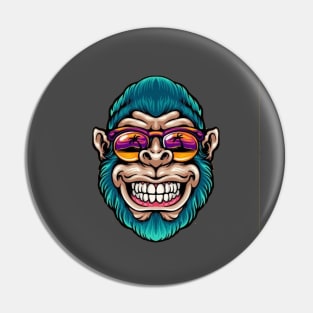 AWESOME DOPE MONKEY MERCH Pin