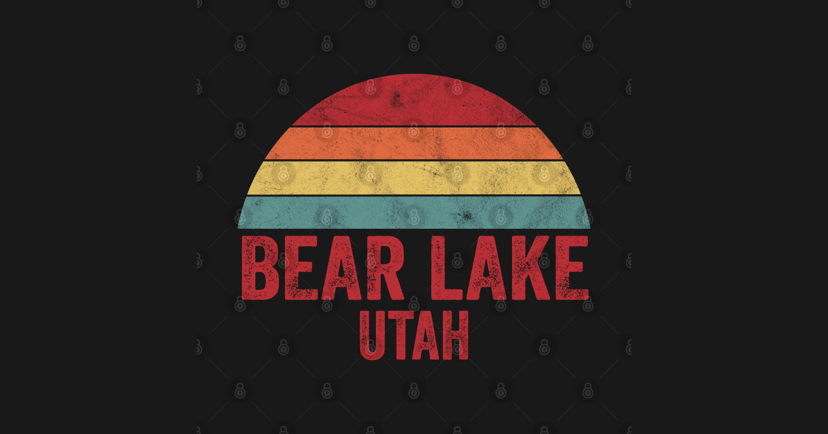 Retro Vintage Bear Lake Utah Bear Lake Utah Kids Hoodie TeePublic
