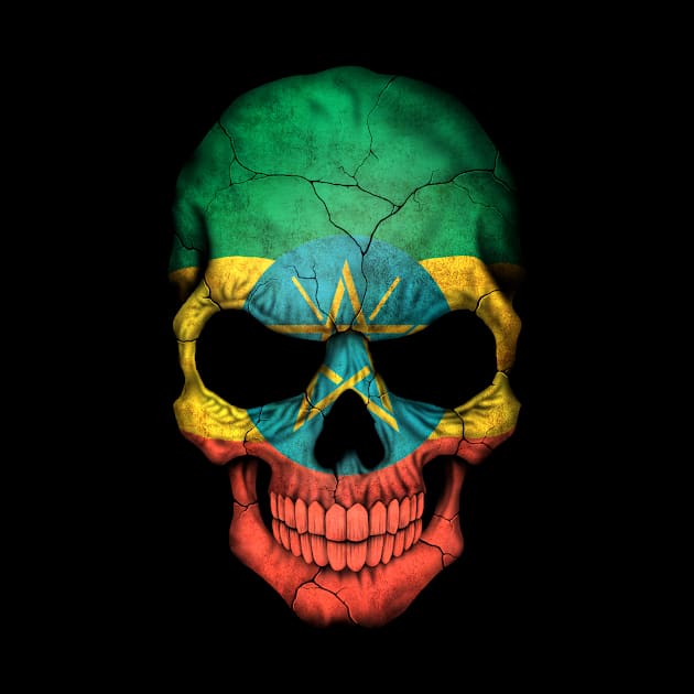 Ethiopian Flag Skull by jeffbartels